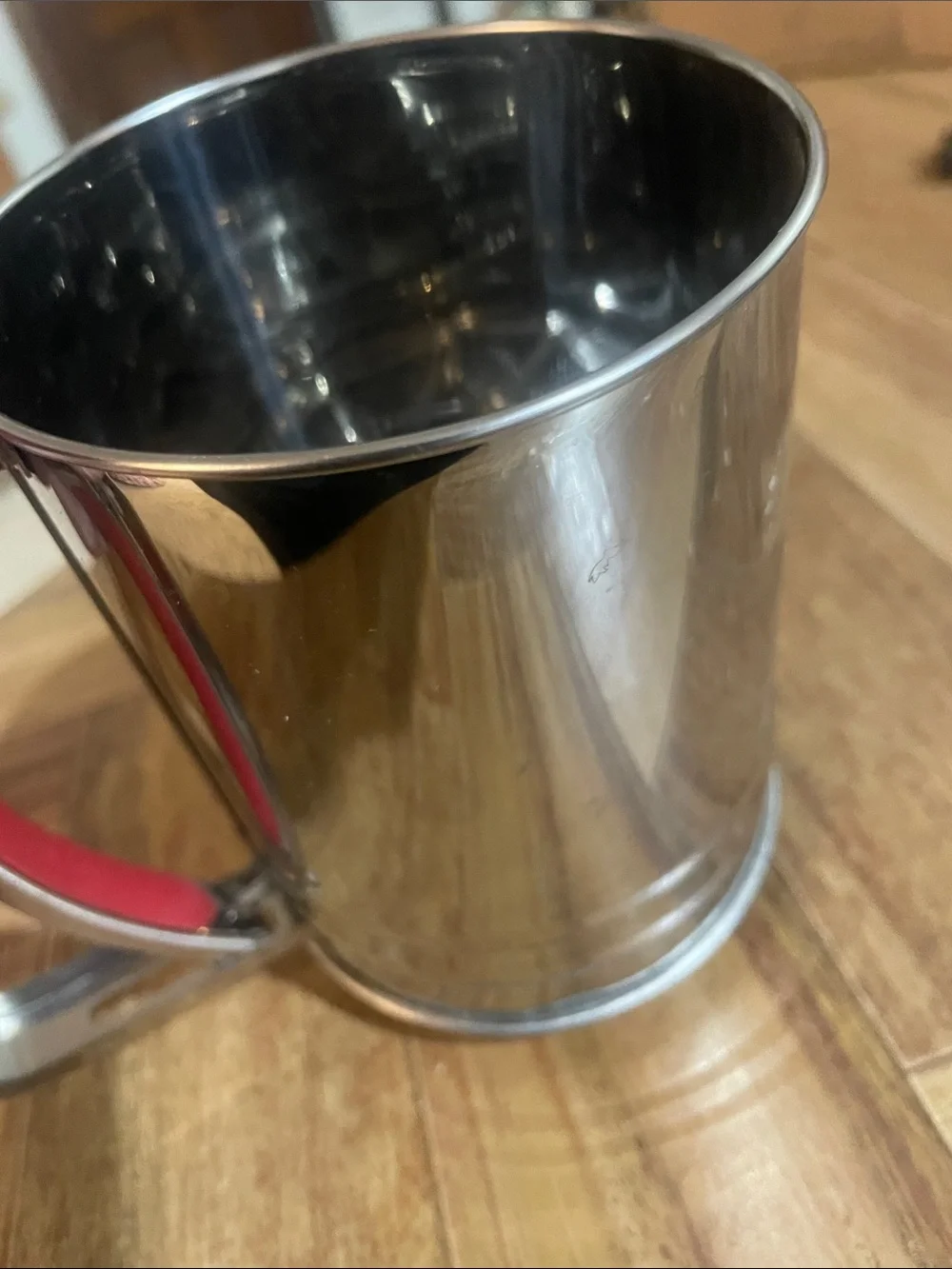 🎉 CAKE BOSS FLOUR SIFTER 3c Stainless Steel Red-Handle
